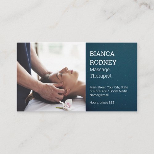 Head Massage Business Card