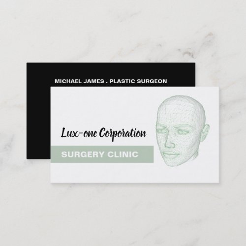 Head Model Plastic Surgeon Plastic Surgery Business Card