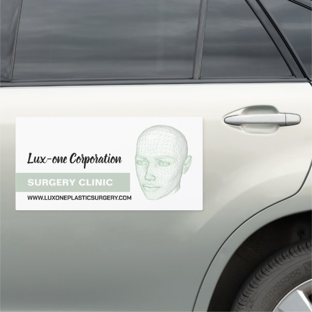 Head Model, Plastic Surgeon, Plastic Surgery Car Magnet (In Situ)