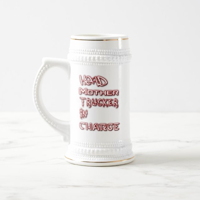 Head Mother Trucker in Charge Beer Stein (Left)