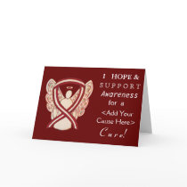 Head & Neck Cancer Awareness Ribbon Angel Cards