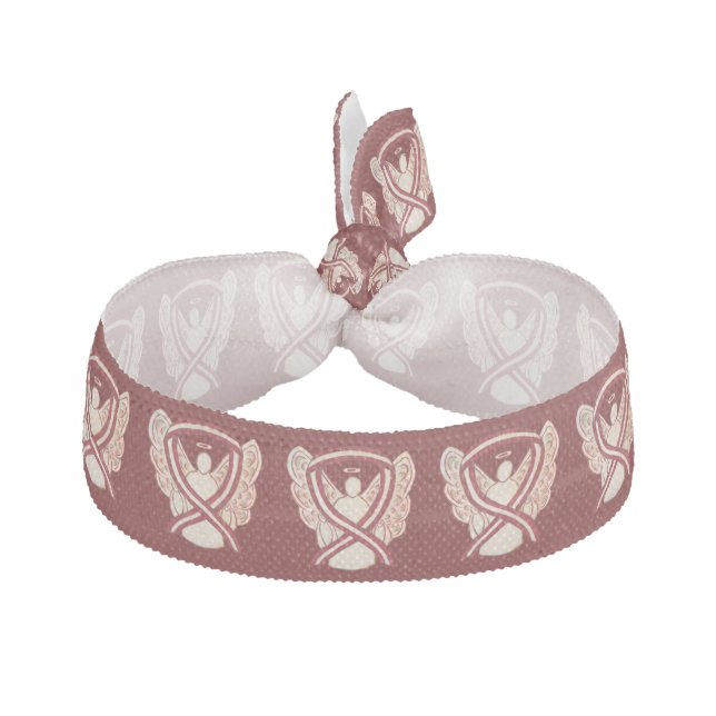 Head/Neck Cancer Awareness Ribbon Angel Hair Ties (Front)