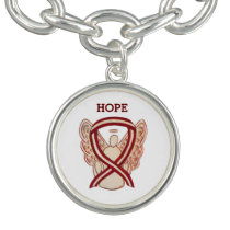 Head & Neck Cancer Awareness Ribbon Charm Bracelet