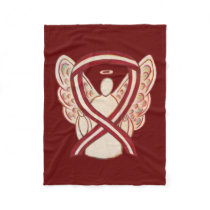 Head & Neck Cancer Awareness Ribbon Soft Blanket