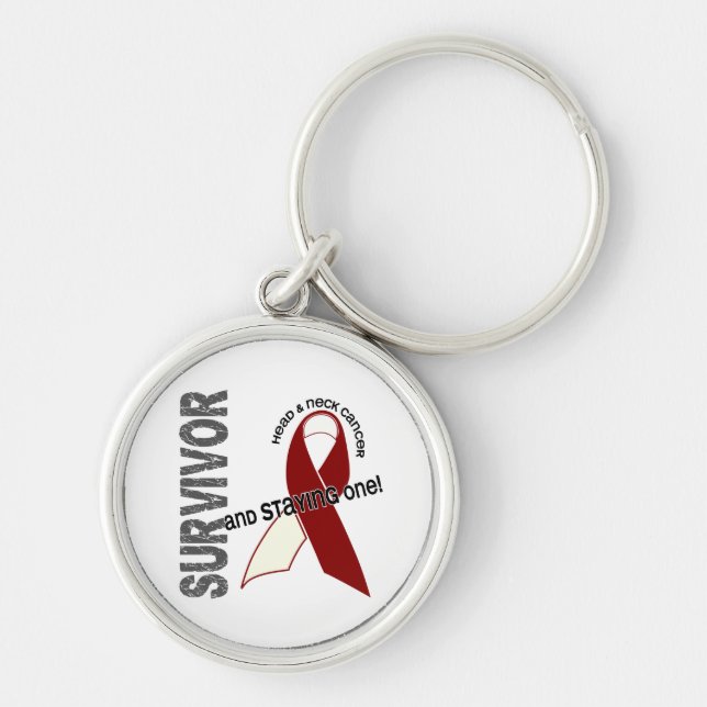 HEAD NECK CANCER Survivor 1 Keychain (Front)