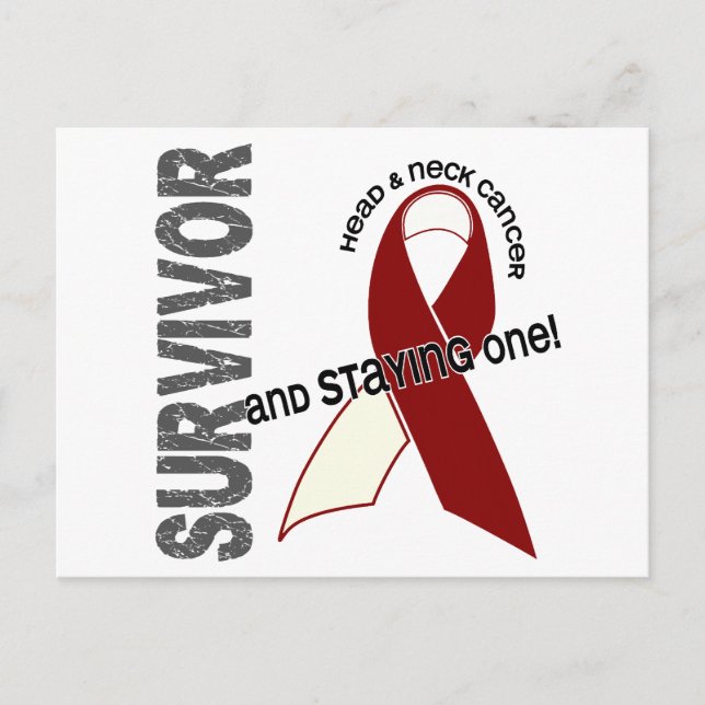 HEAD NECK CANCER Survivor 1 Postcard (Front)