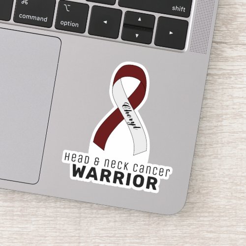 Head  Neck Cancer Vinyl Sticker