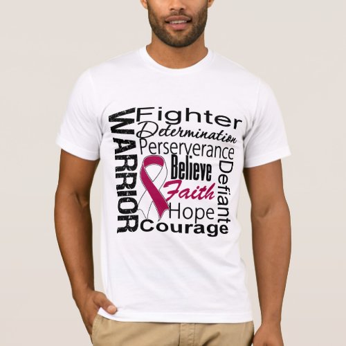 Head Neck Cancer Warrior Collage T_Shirt