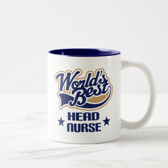 Head Nurse Gift Two-Tone Coffee Mug (Right)