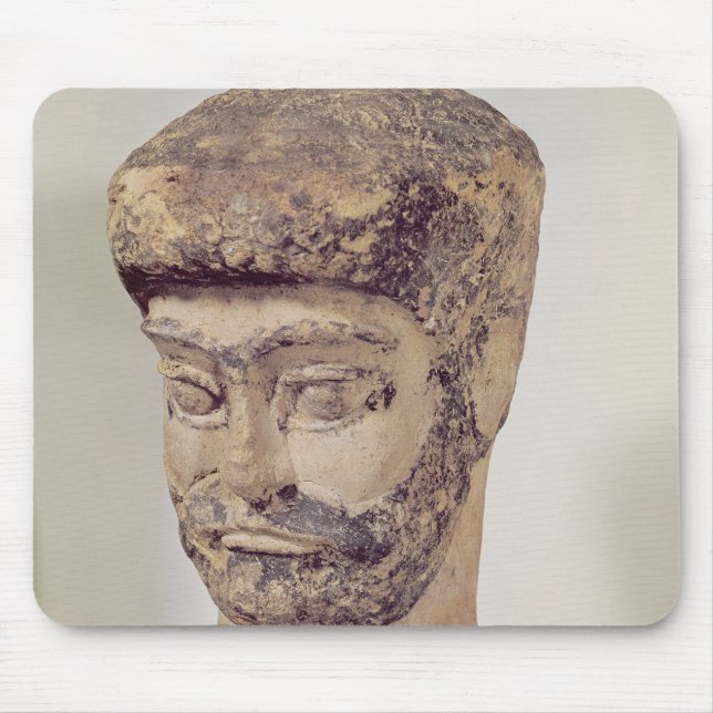 Head of a beaded man, c.1800 BC Mouse Pad (Front)