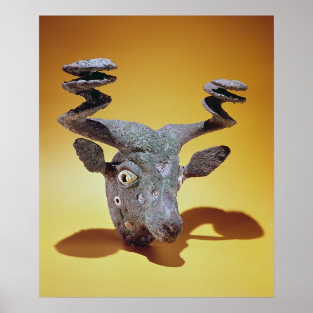 Head of a Bull, from Iraq, c.2000 BC Poster (Front)