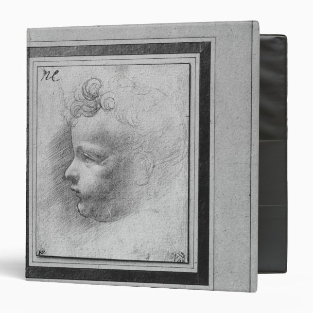 Head of a child 3 ring binder (Front/Inside)