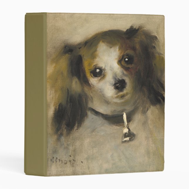 Head of a Dog, 1870 (oil on canvas) Mini Binder (Front/Spine)
