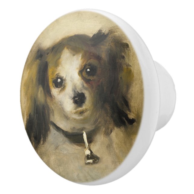 Head of a dog, Auguste Renoir Art Ceramic Knob (Right)