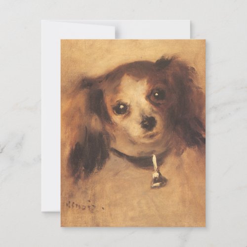 Head of a Dog by Pierre Renoir Vintage Fine Art