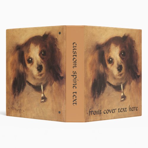 Head of a Dog by Pierre Renoir Vintage Fine Art Binder