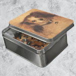 Head of a Dog by Pierre Renoir, Vintage Fine Art Jigsaw Puzzle<br><div class="desc">Head of a Dog (1870) by Renoir is a vintage impressionism fine art animal portrait painting. An adorable and cute puppy dog. This sweet canine pet has fluffy furry ears and a bell around his collar. Possibly a King Charles Cavalier spaniel. About the artist: Pierre-Auguste Renoir (1841-1919) was a leading...</div>