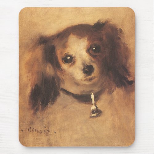 Head of a Dog by Pierre Renoir Vintage Fine Art Mouse Pad