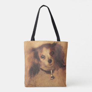 Head of a Dog by Pierre Renoir, Vintage Fine Art Tote Bag