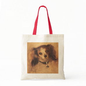 Head of a Dog by Pierre Renoir, Vintage Fine Art Tote Bag