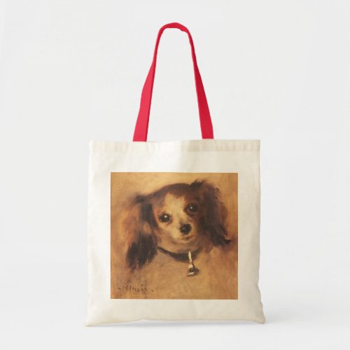 Head of a Dog by Pierre Renoir Vintage Fine Art Tote Bag
