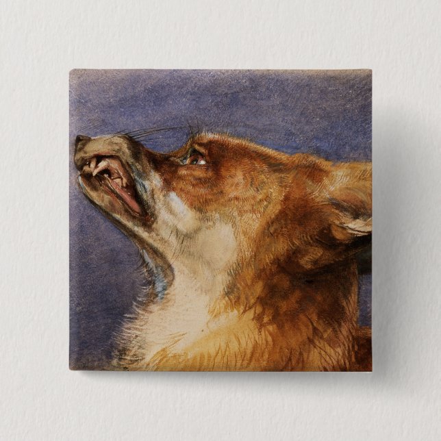 Head of a Fox Button (Front)