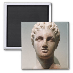 Head of a goddess, 4th century B.C. Magnet