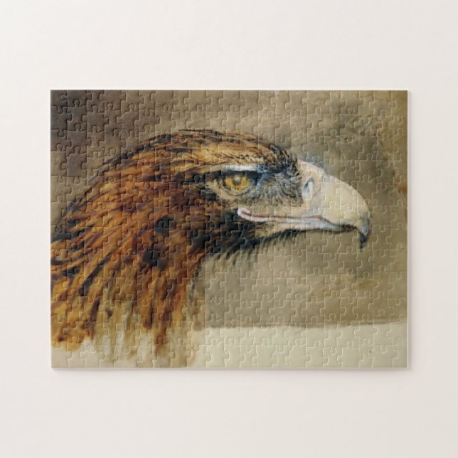 Head of a Golden Eagle (by John Ruskin) Jigsaw Puzzle (Horizontal)