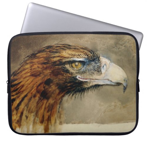 Head of a Golden Eagle by John Ruskin Laptop Sleeve