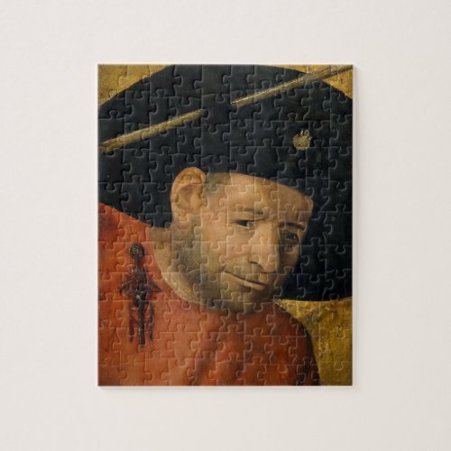 Head of a Halberdier by Hieronymus Bosch Jigsaw Puzzle