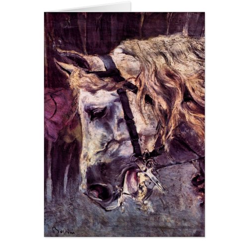 Head of a Horse by Giovanni Boldini Vintage Art