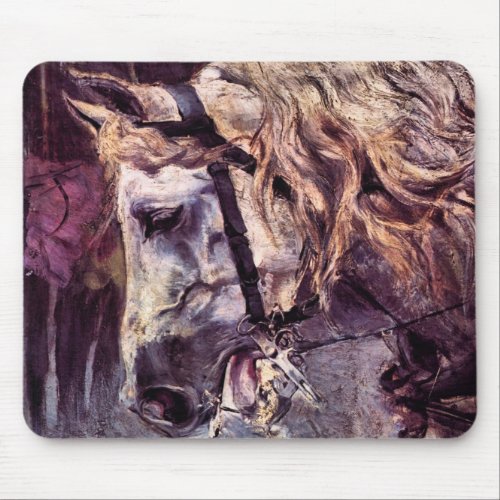 Head of a Horse by Giovanni Boldini Vintage Art Mouse Pad