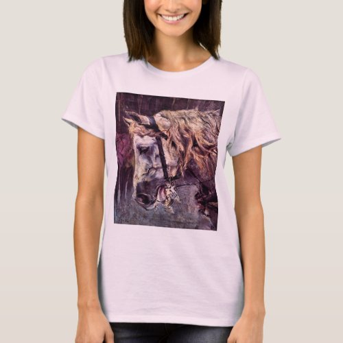 Head of a Horse by Giovanni Boldini Vintage Art T_Shirt