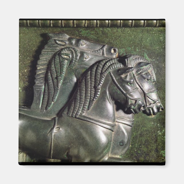 Head of a horse from a quadriga magnet (Front)