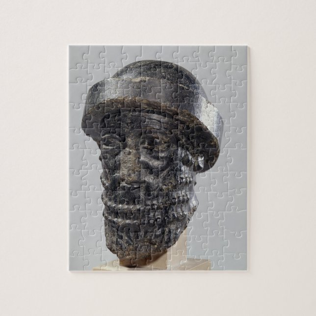 Head of a king, possibly Hammurabi, king of Babylo Jigsaw Puzzle (Vertical)