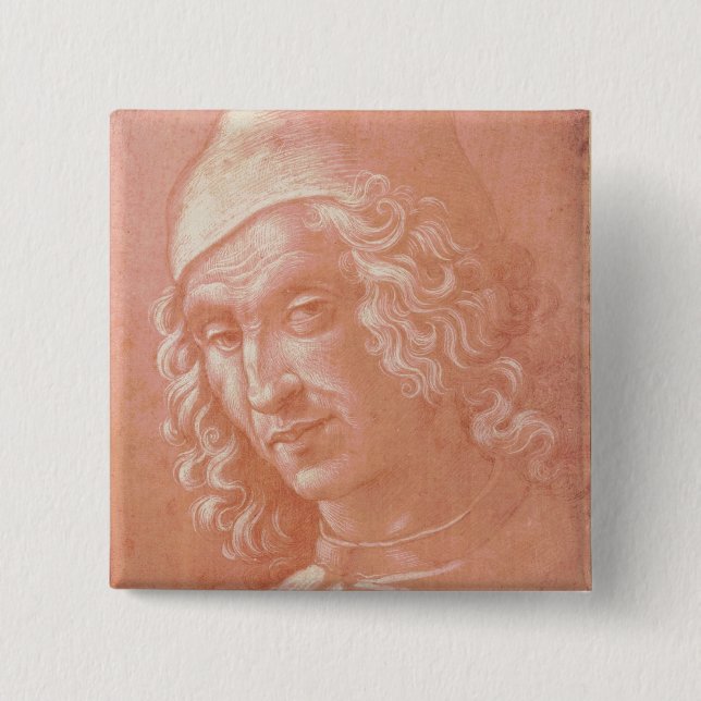 Head of a Man Pinback Button (Front)