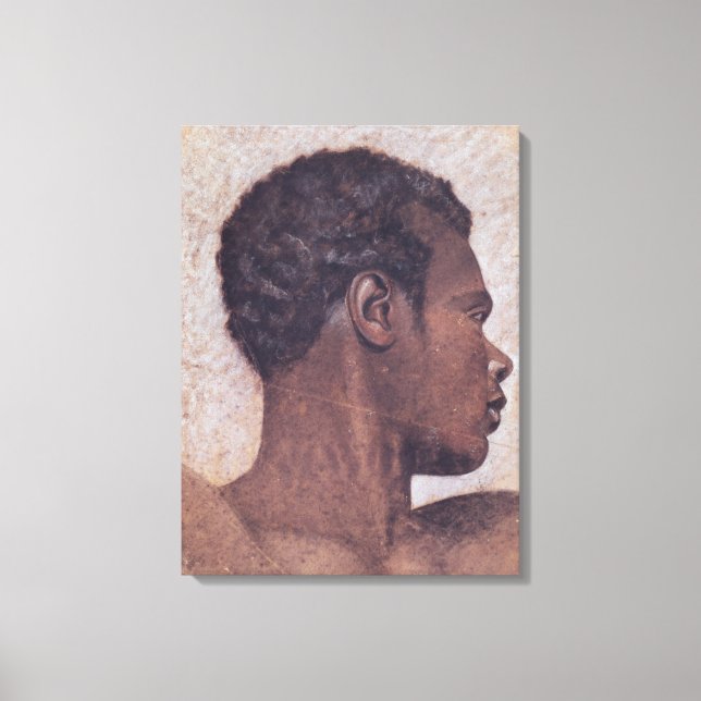 Head of a Negro Canvas Print (Front)
