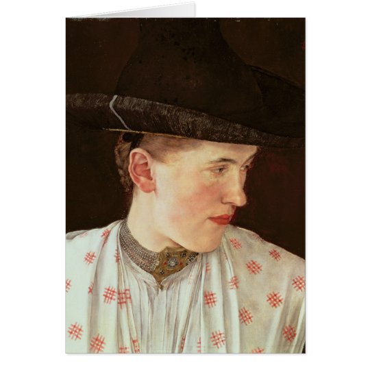 Head of a Peasant Girl, c.1880 Card