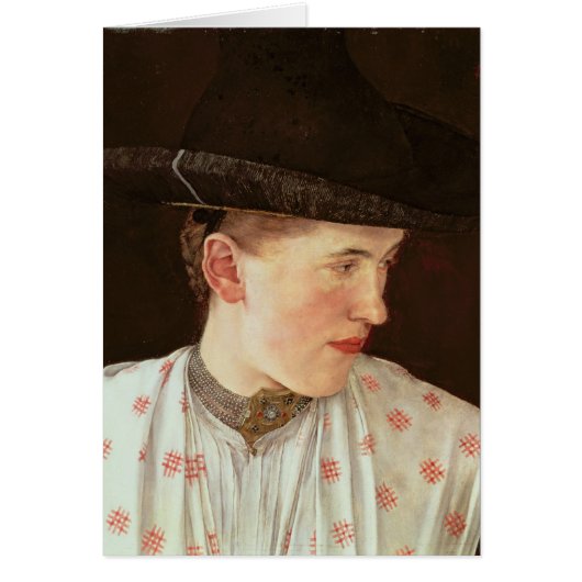 Head of a Peasant Girl, c.1880 Cards (Front)