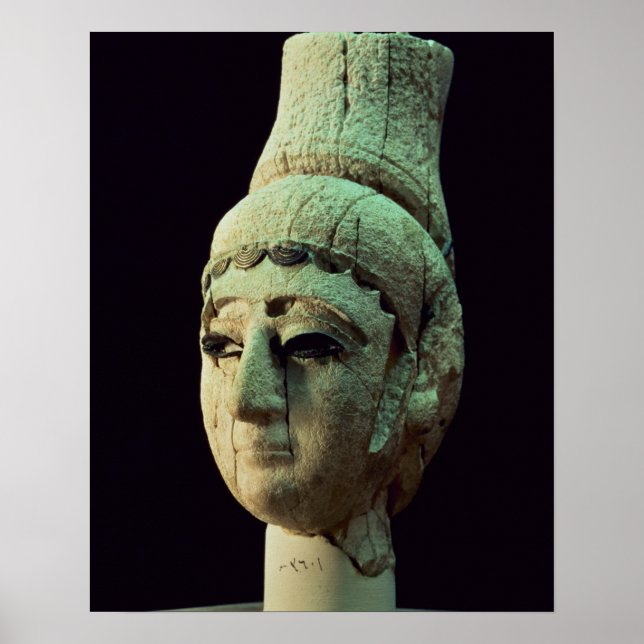 Head of a Prince or Princess of Ugarit (ivory) (se Poster (Front)