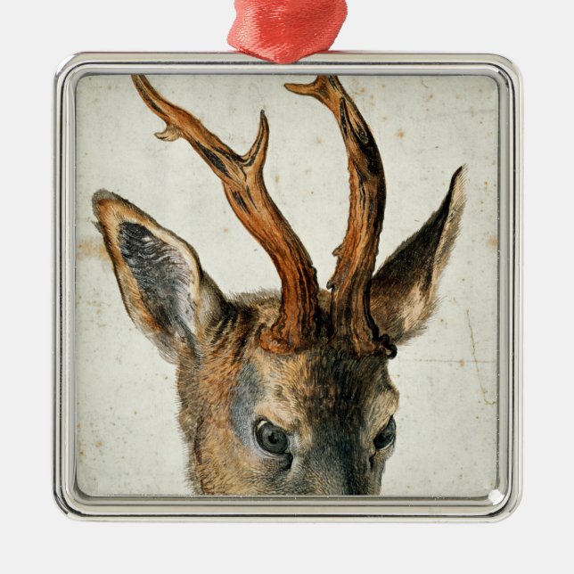 Head of a Roe Deer Metal Ornament (Front)