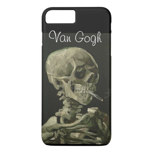 Head of a Skeleton with Burning Cigarette iPhone 8 Plus7 Plus Case