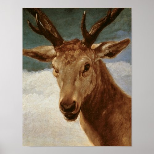 Head of a Stag 1634 Poster
