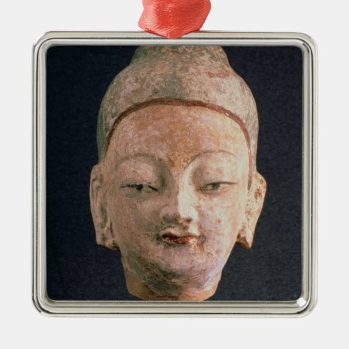 Head of a statue of Buddha from Bezeklik Metal Ornament