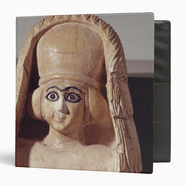 Head of a statue of Ishtar, wearing a 3 Ring Binder (Front/Inside)