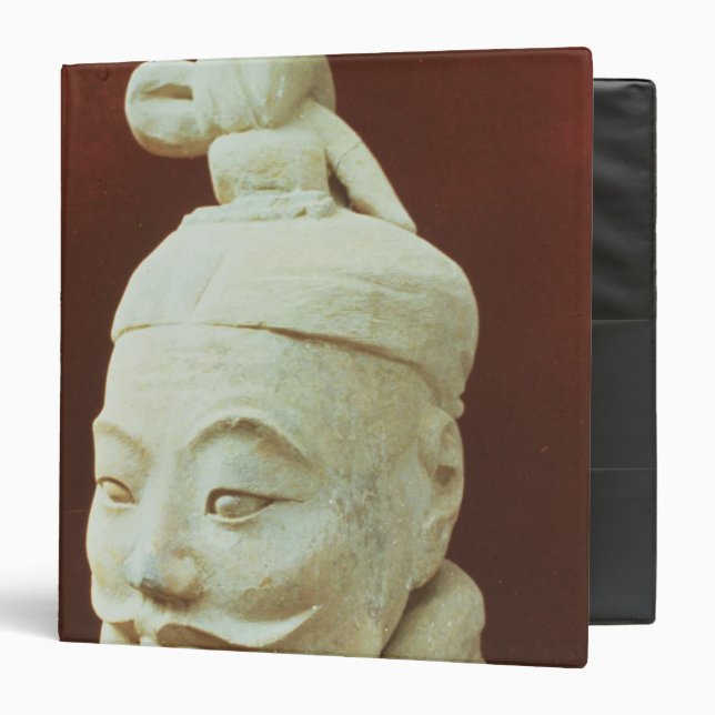 Head of a warrior, Terracotta Army 3 Ring Binder (Front/Inside)