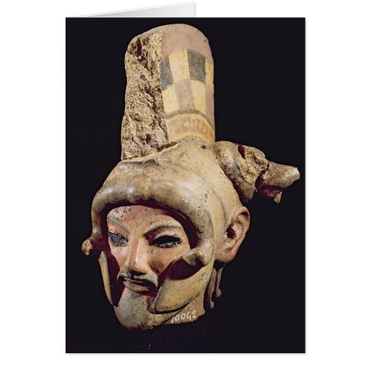 Head of a warrior wearing a helmet cards (Front)