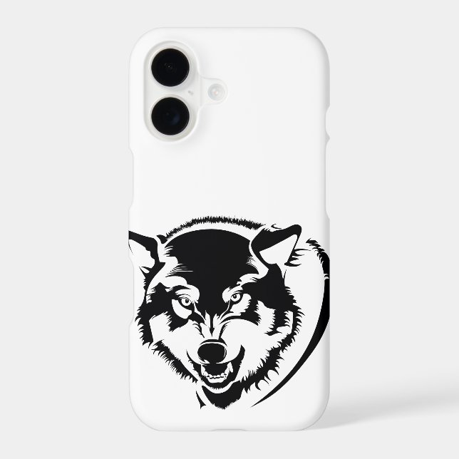 Head of a Wolf Iphone Case (Back)