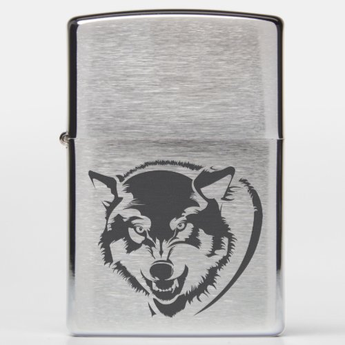 Head of a Wolf Zippo Lighter