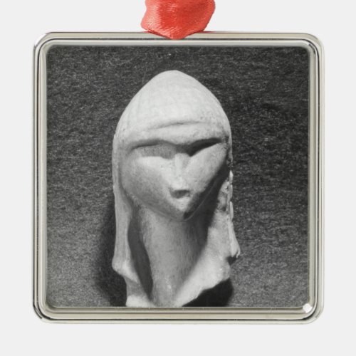 Head of a Woman known as Venus of Brassempouy Metal Ornament